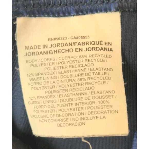 NIKE DRI FIT Running Capri Crop Royal Blue Pants Athletic Running Size Large - Picture 4 of 7